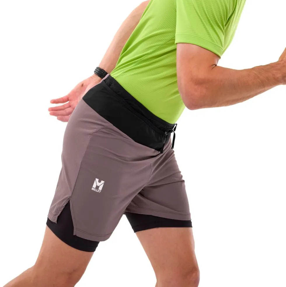 Pantaloncini da trail Millet Intense 2In1 Short M Pepper