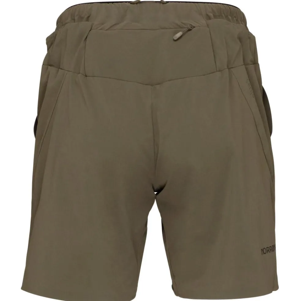 Pantaloncini da trail Norrona senja flex1 8" Shorts W's Olive Night