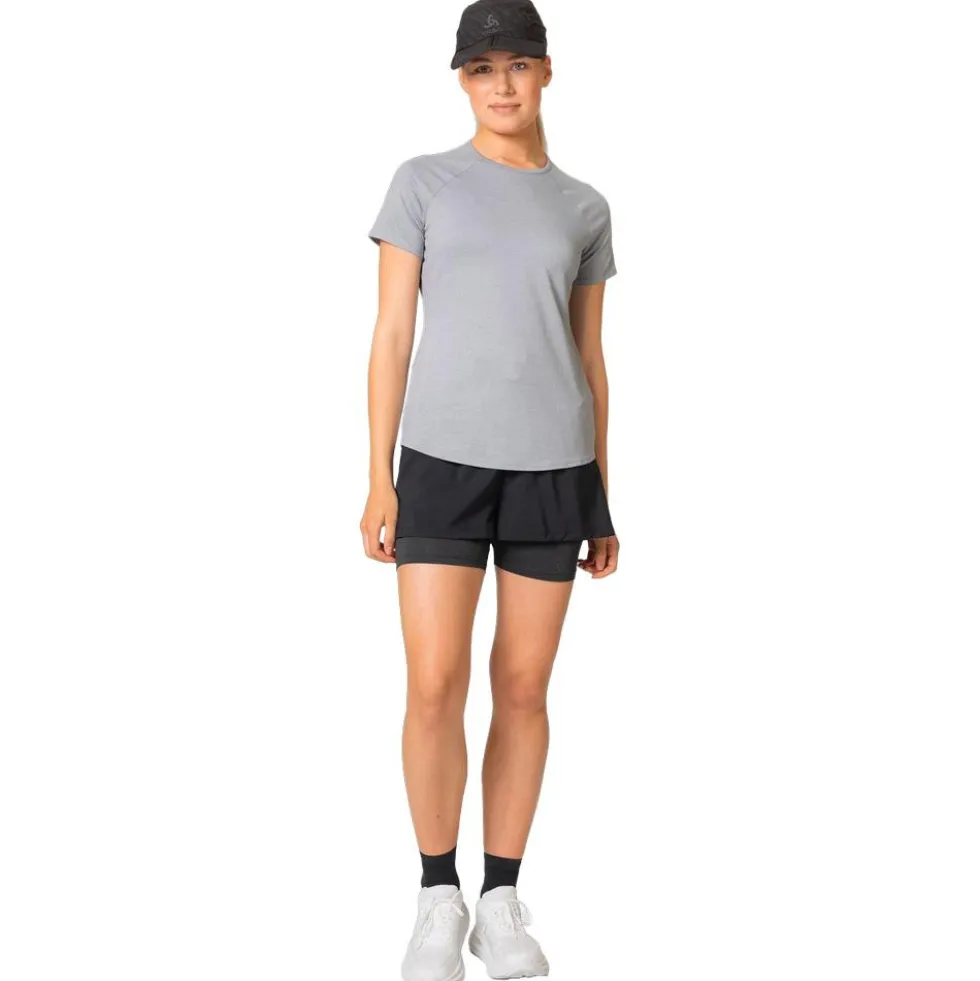 Pantaloncini da trail Odlo 2 In 1 Short Essential Black