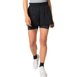 Pantaloncini da trail Odlo 2 In 1 Short Essential Black