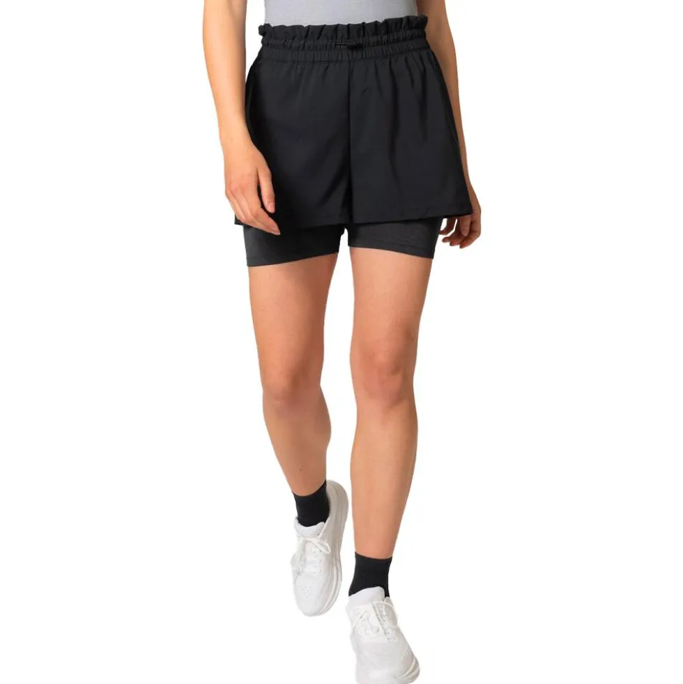 Pantaloncini da trail Odlo 2 In 1 Short Essential Black