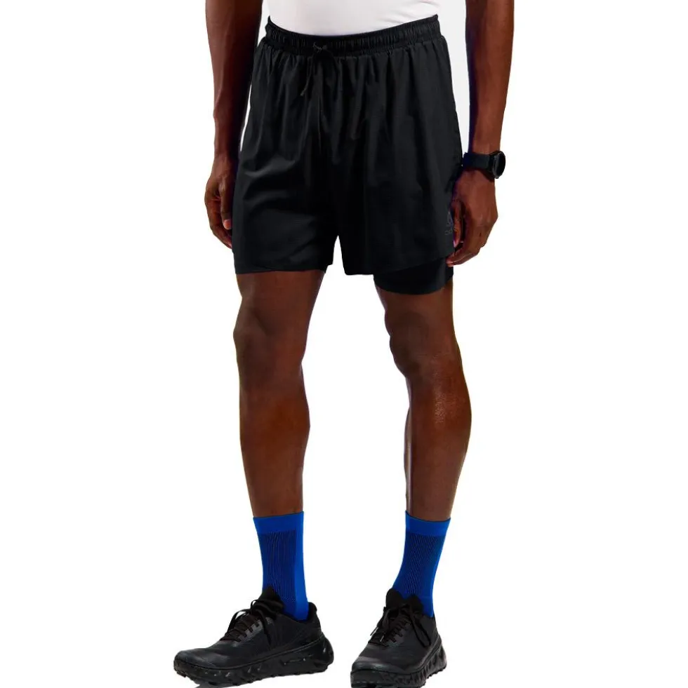 Pantaloncini da trail Odlo Zeroweight 5 Inch Black