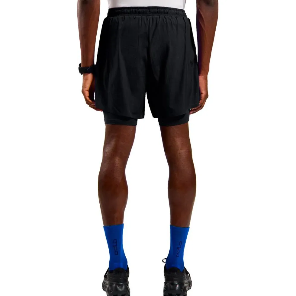 Pantaloncini da trail Odlo Zeroweight 5 Inch Black