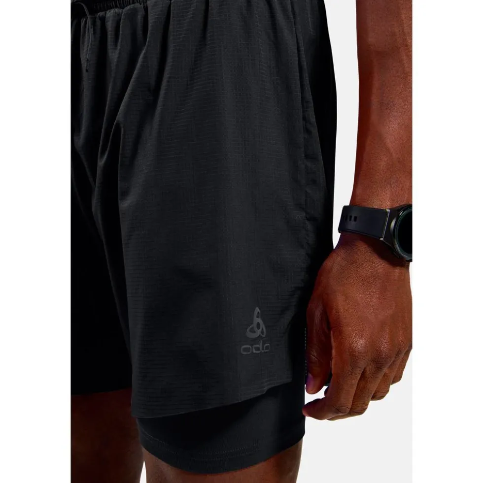 Pantaloncini da trail Odlo Zeroweight 5 Inch Black
