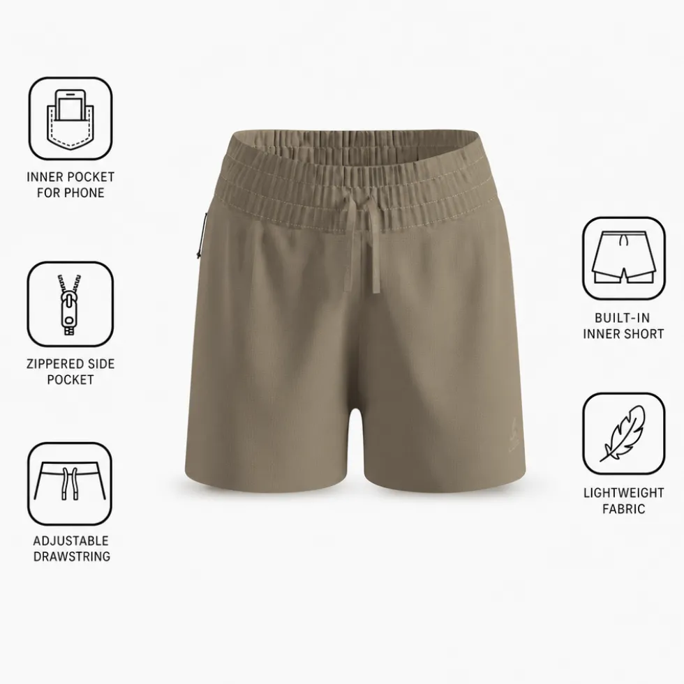 Pantaloncini da trail Odlo Zeroweight 3 Inch W's Vetiver