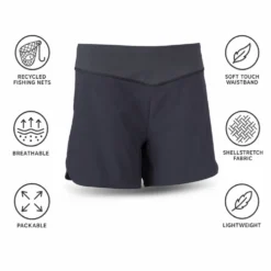 Pantaloncini da trail Ternua Outrun Short W Whales Grey
