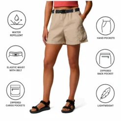 Pantaloncini da trekking Columbia Sequoia Grove Woven Ancient Fossil