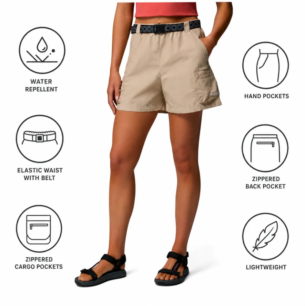 Pantaloncini da trekking Columbia Sequoia Grove Woven Ancient Fossil