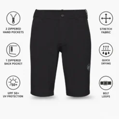 Pantaloncini da trekking Mammut Hiking V Shorts M Black