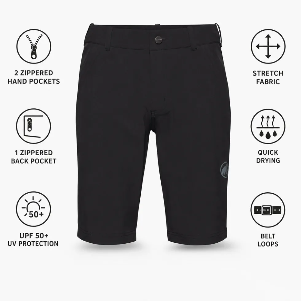 Pantaloncini da trekking Mammut Hiking V Shorts M Black