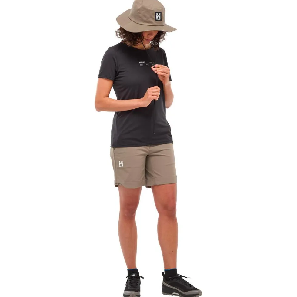 Pantaloncini da trekking Millet Ubic Stretch W Beige