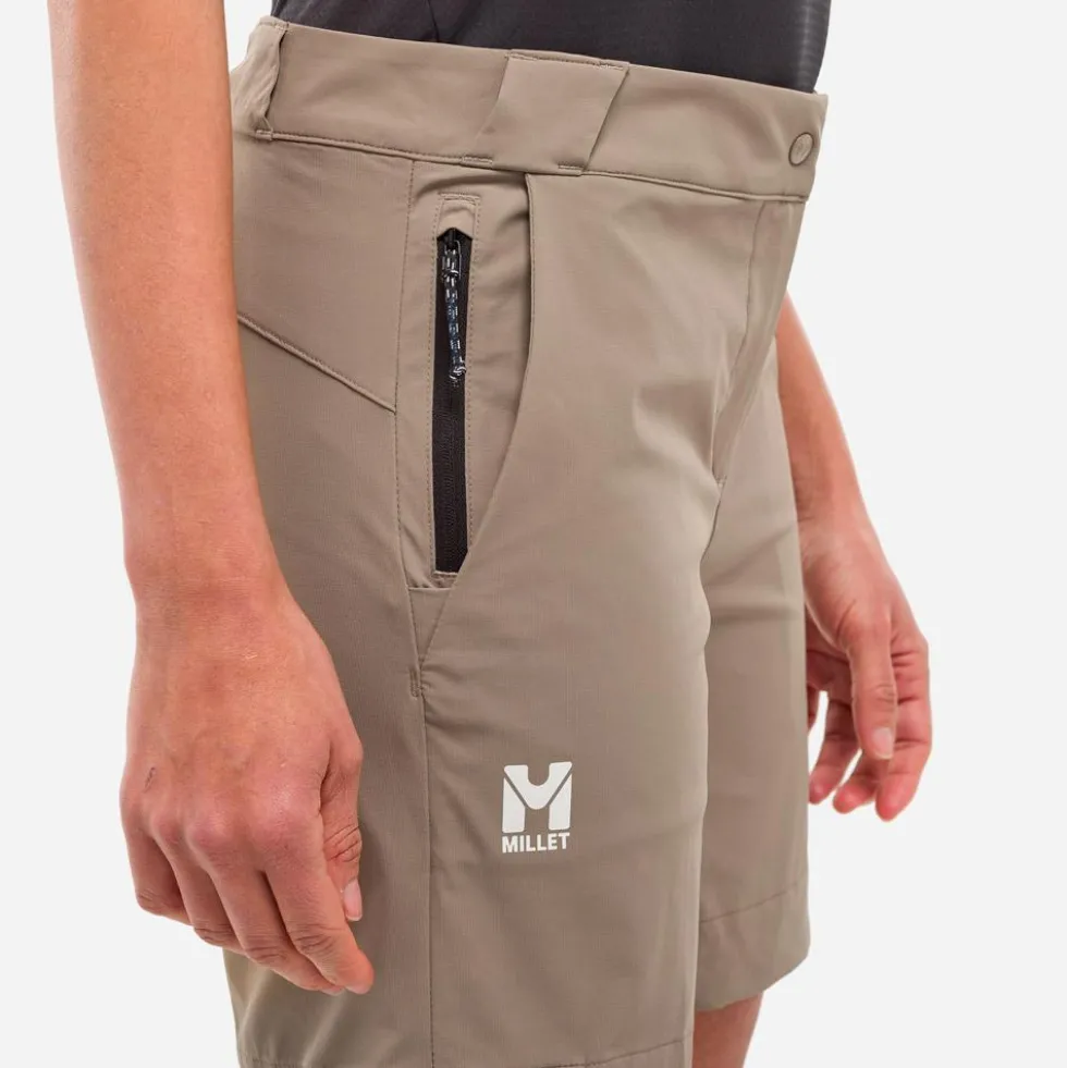Pantaloncini da trekking Millet Ubic Stretch W Beige
