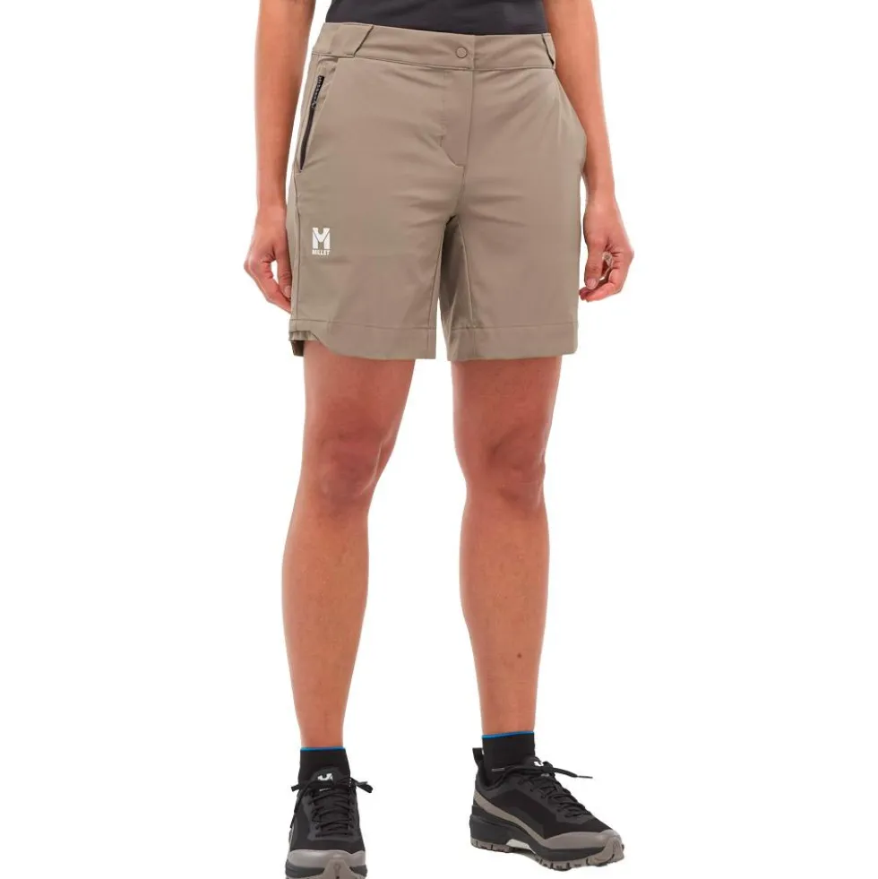 Pantaloncini da trekking Millet Ubic Stretch W Beige