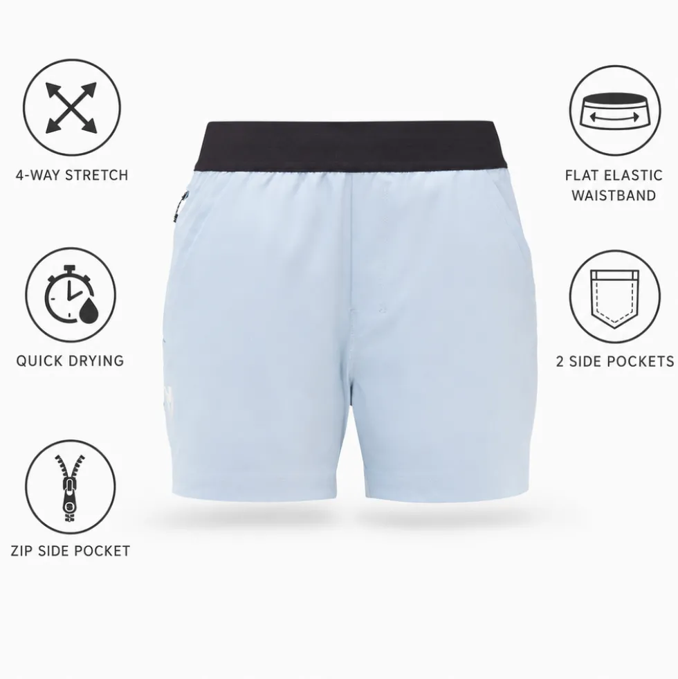 Pantaloncini da trekking Millet Wanaka Stretch Short III W Iceberg