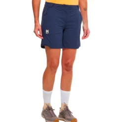 Pantaloncini da trekking Millet Ubic Stretch W Saphir