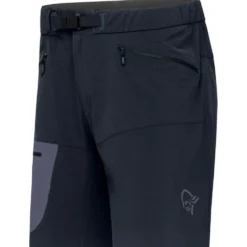 Pantaloncini da trekking Norrona Falketind Flex1 Light Short Winter Twig Caviar Black