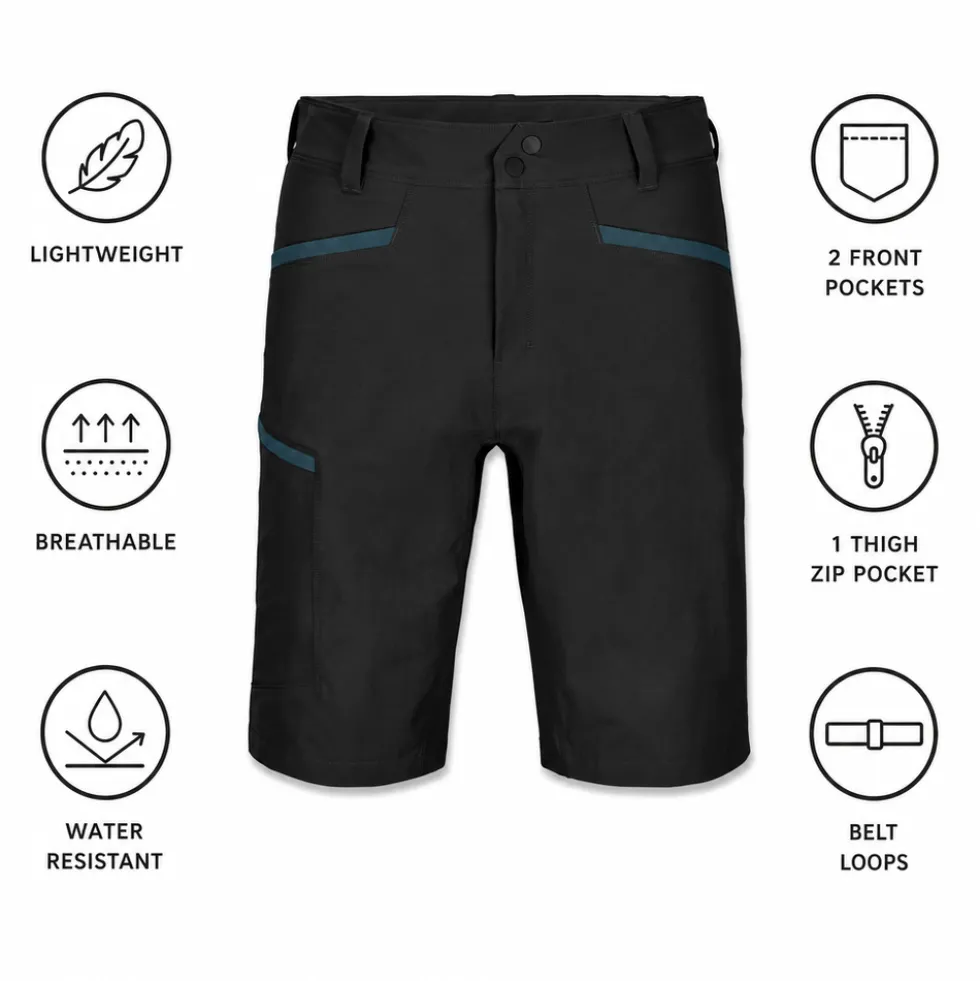 Pantaloncini da trekking Ortovox Pelmo Short M Black Raven