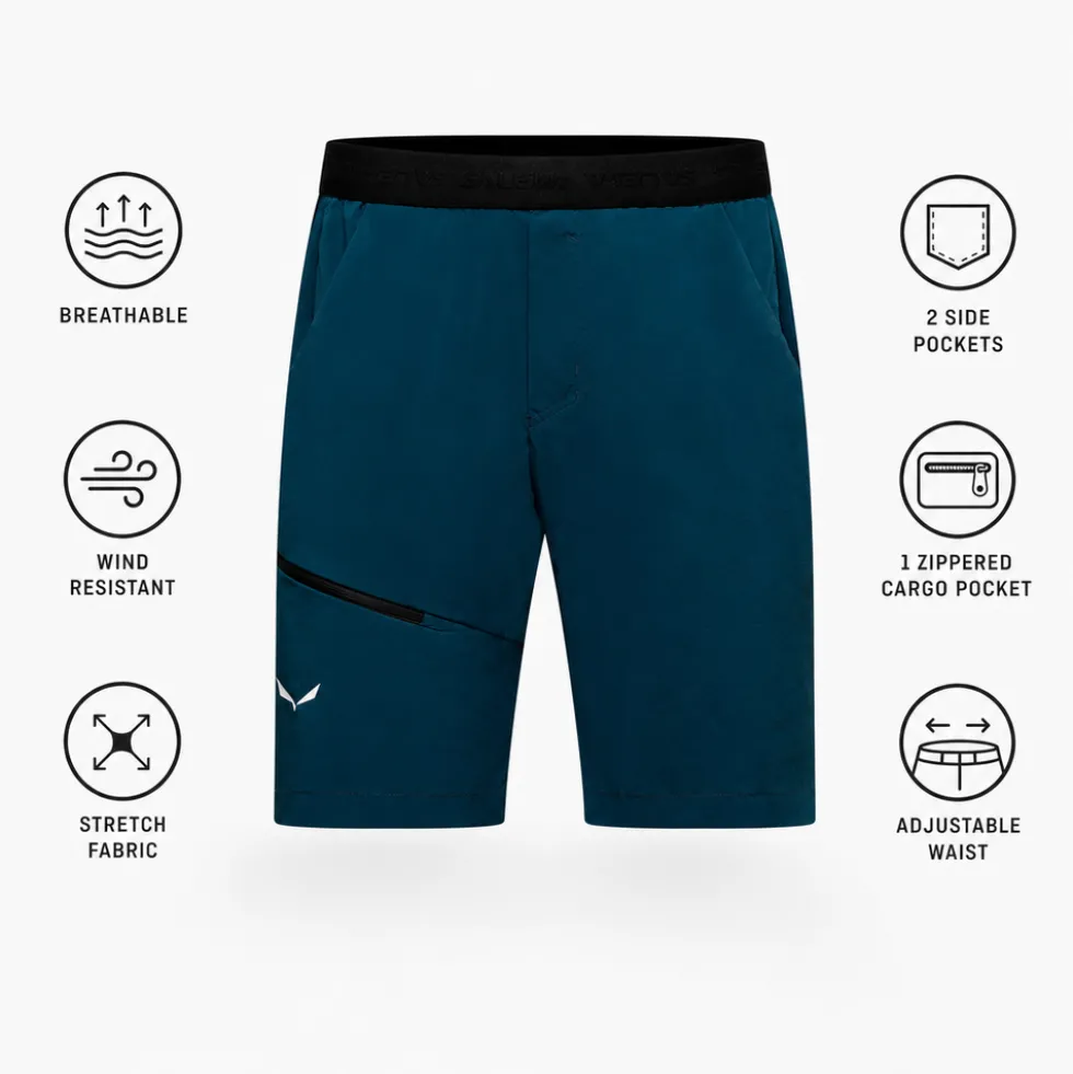 Pantaloncini da trekking Salewa Puez 4 Short Pond Blue
