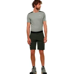 Pantaloncini da trekking Salewa Puez 4 Short Dark Olive