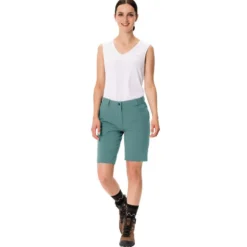 Pantaloncini da trekking Vaude Women's Farley Stretch Shorts Dusty Moss