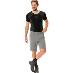 Pantaloncini da trekking Vaude Men's Farley Stretch Bermuda Stone Grey