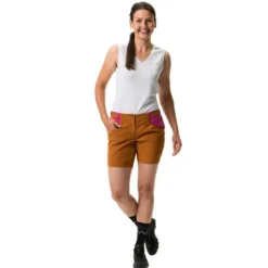 Pantaloncini da trekking Vaude Women's Tekoa Shorts III Silt Brown