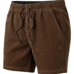Pantaloncini Vissla No See Ums Cord Eco 17" Elastic Dark Earth