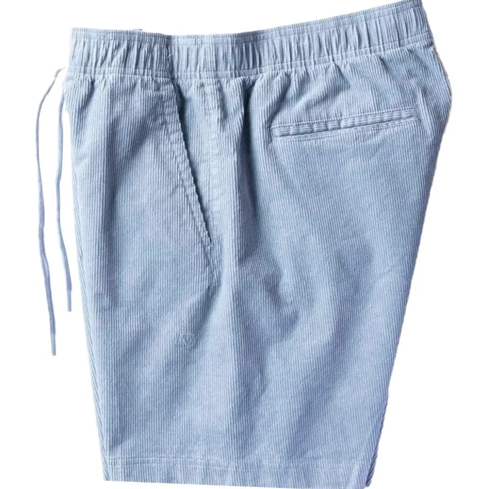 Pantaloncini Vissla No See Ums Cord Eco 17" Elastic Light Slate