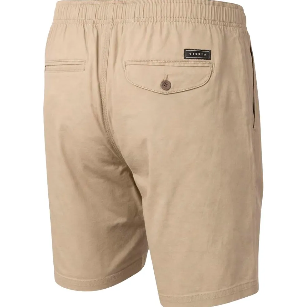 Pantaloncini Vissla No See Ums Eco 18" Elastic Khaki