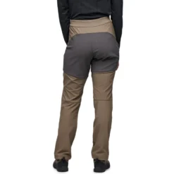 Pantaloni da alpinismo Black Diamond W Alpine Hybrid Walnut Anthracite