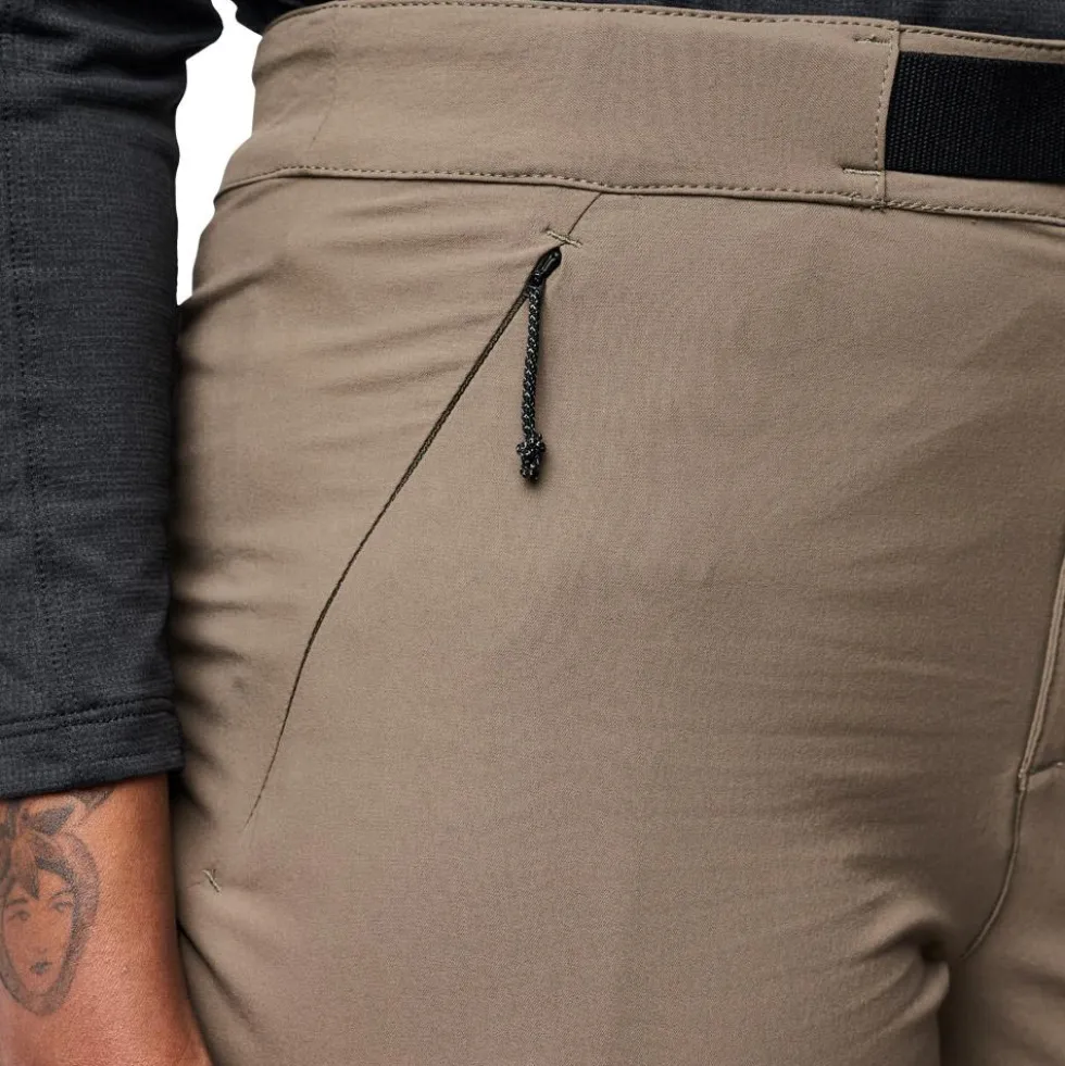 Pantaloni da alpinismo Black Diamond W Alpine Hybrid Walnut Anthracite