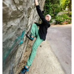 Pantaloni da arrampicata Looking For Wild Fitz Roy Granit Green