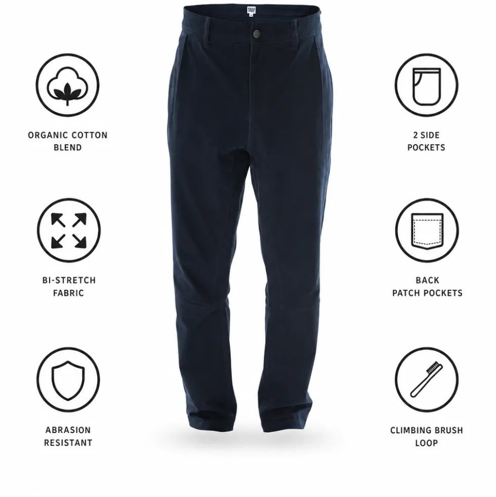 Pantaloni da arrampicata Snap M Wide Pants Dark Night