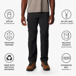 Pantaloni da trekking Columbia Silver Ridge Utility Convertib Pant Black