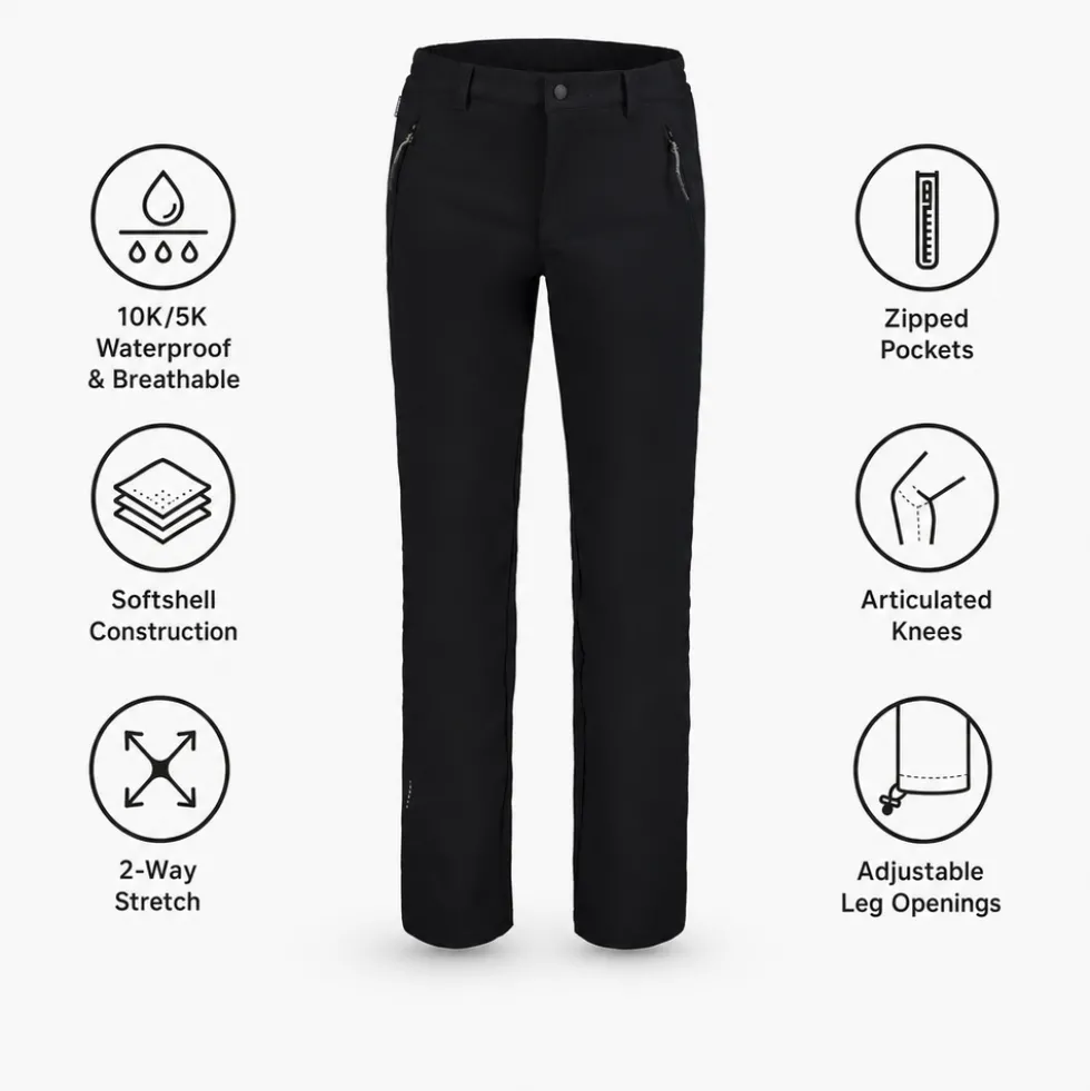 Pantaloni da trekking Icepeak Ep Argo Noir