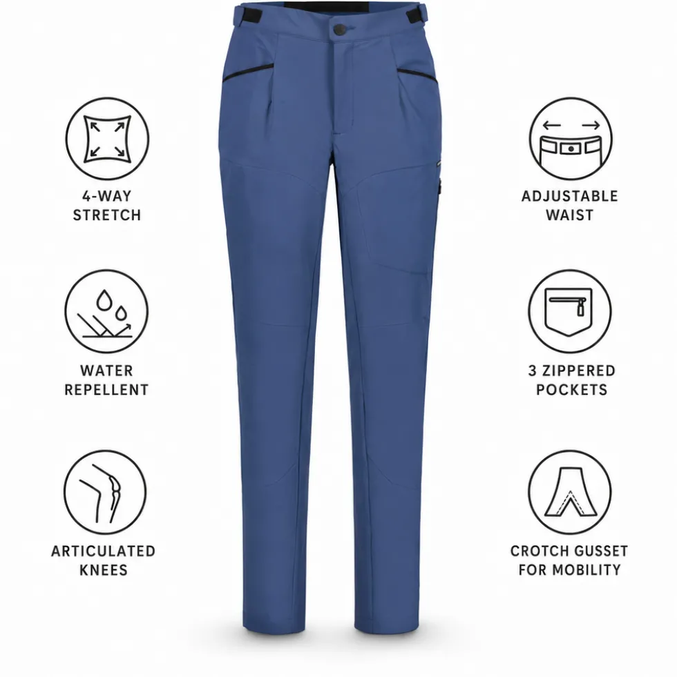 Pantaloni da trekking Icepeak Dike Bleu Marine