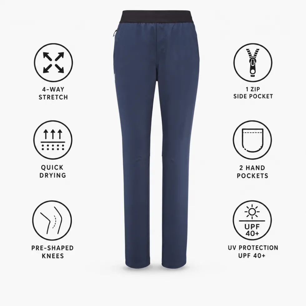 Pantaloni da trekking Millet Wanaka Stretch Pant III W Saphir