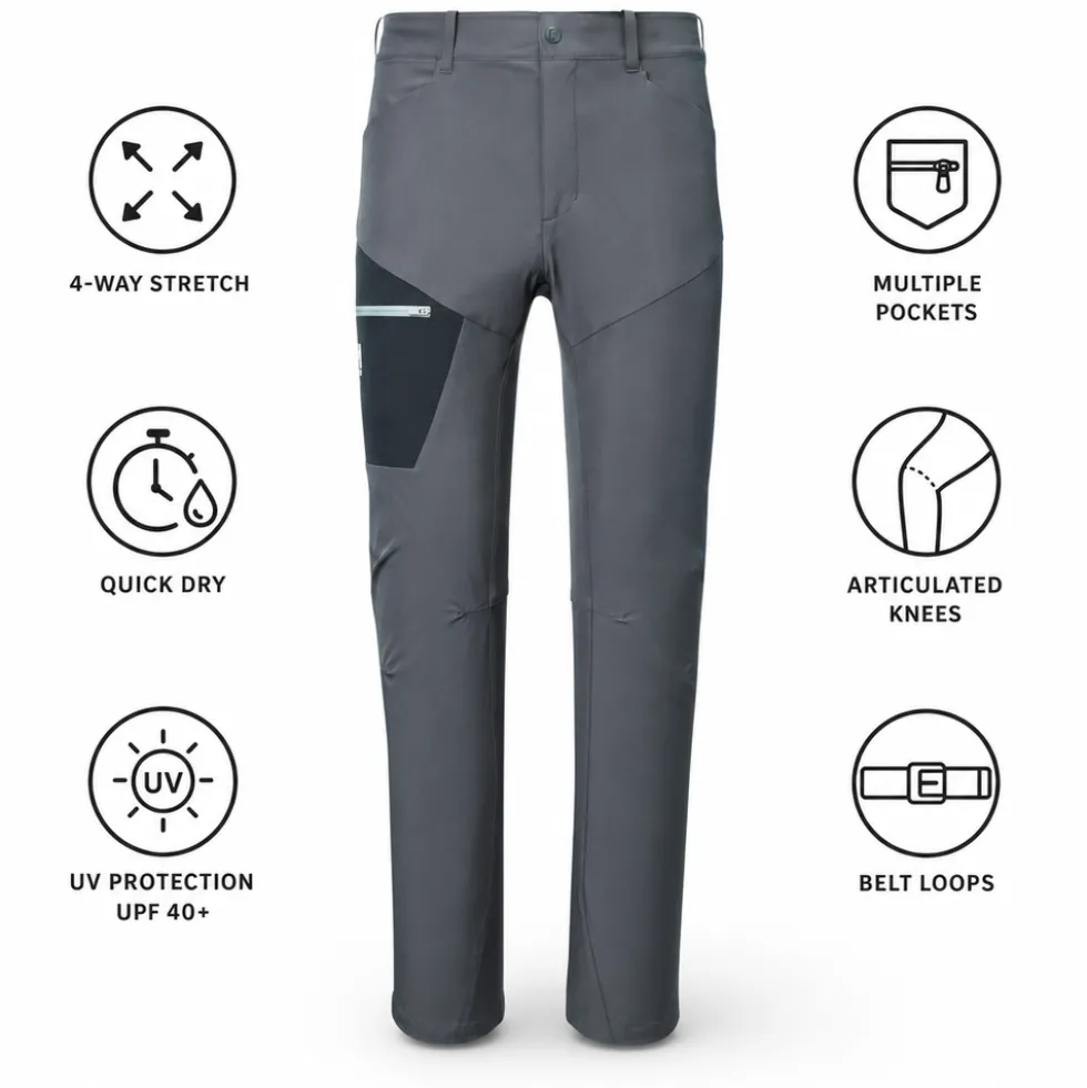 Pantaloni da trekking Millet Wanaka Stretch Pant III Tarmac