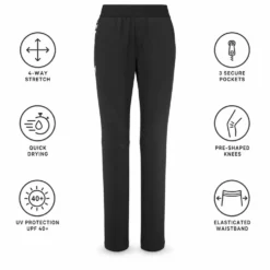 Pantaloni da trekking Millet Wanaka Stretch Pant III W Black