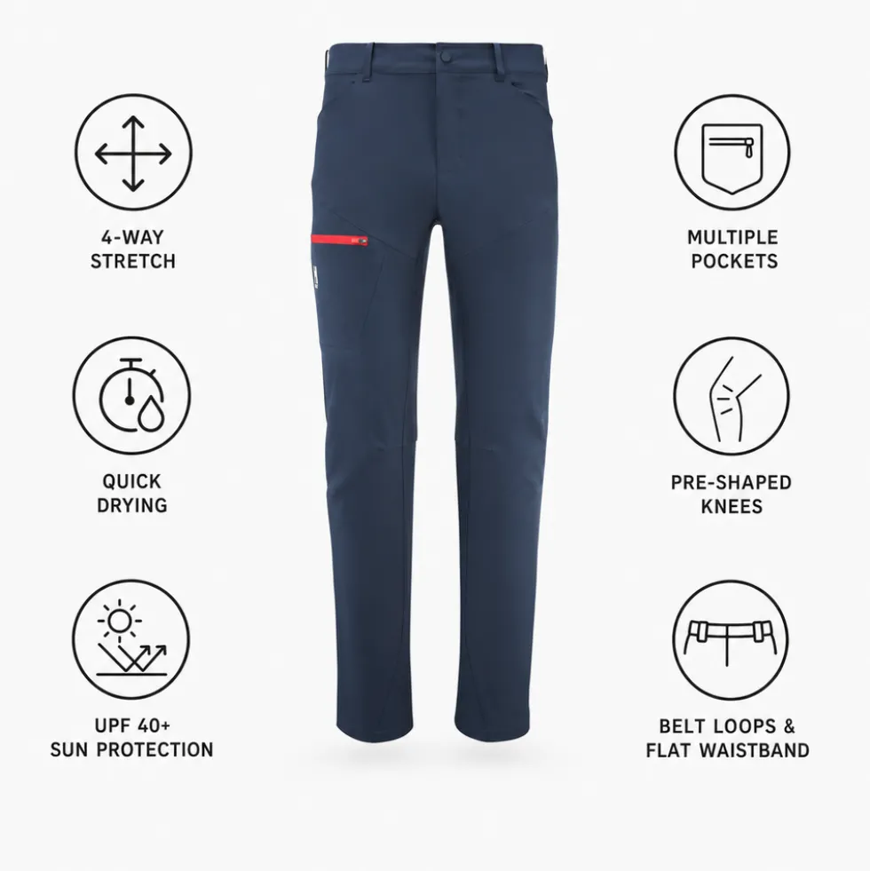 Pantaloni da trekking Millet Wanaka Stretch Pant III Saphir