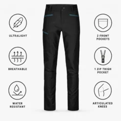 Pantaloni da trekking Ortovox Pelmo Pant M Black Raven