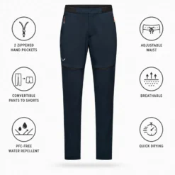 Pantaloni da trekking Salewa Pedroc 3 Durastretch 2In1 Blueberry