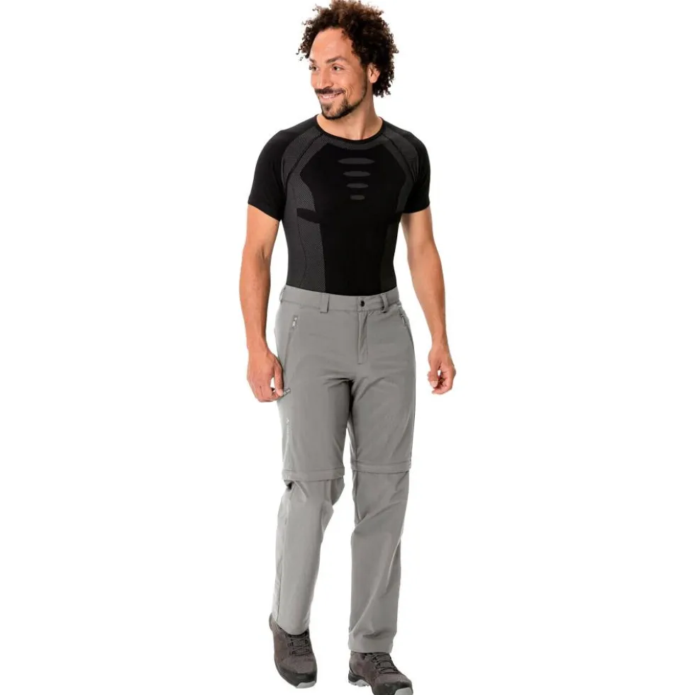 Pantaloni da trekking Vaude Men's Farley Stretch Zip Off Stone Grey
