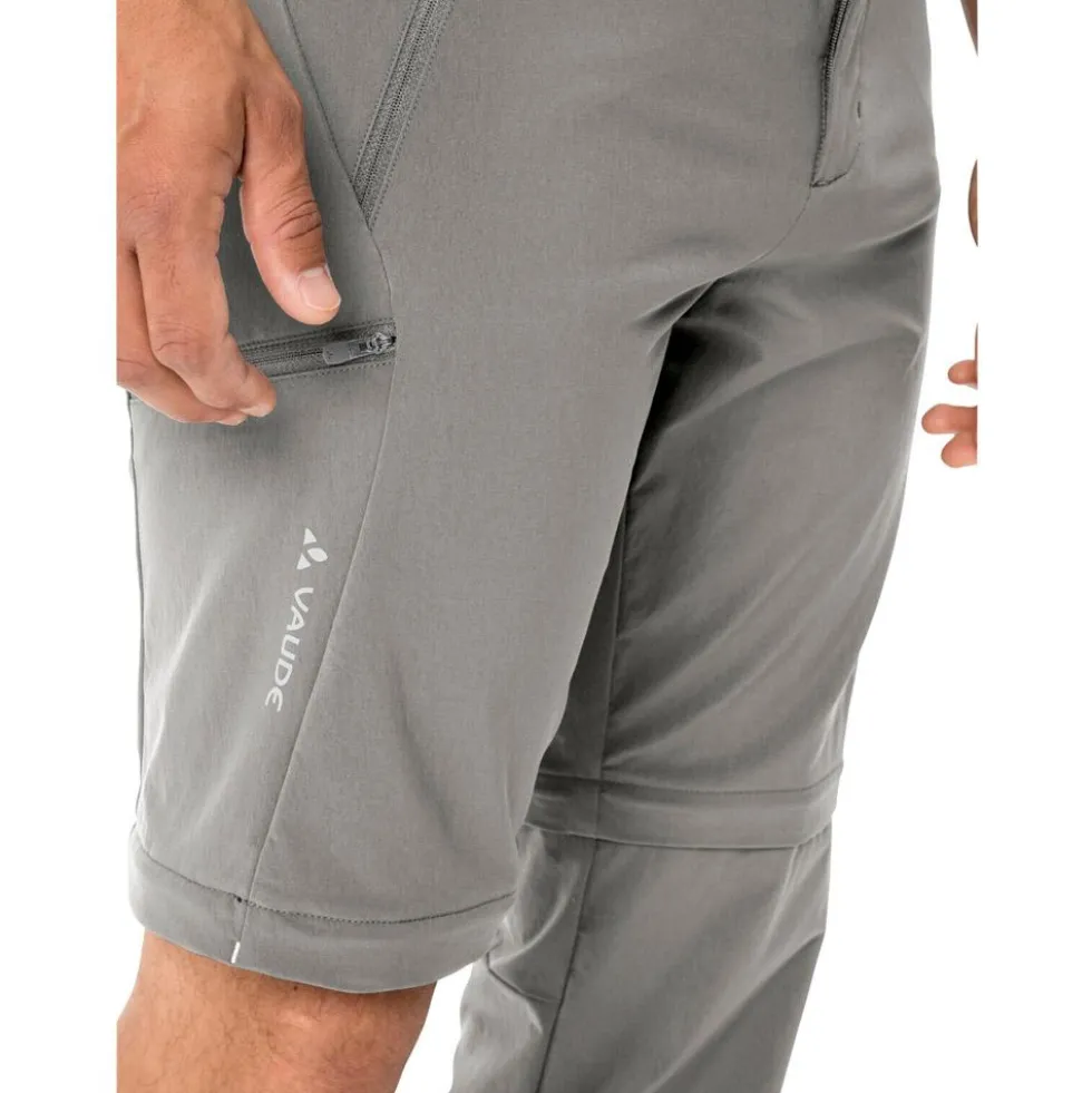 Pantaloni da trekking Vaude Men's Farley Stretch Zip Off Stone Grey
