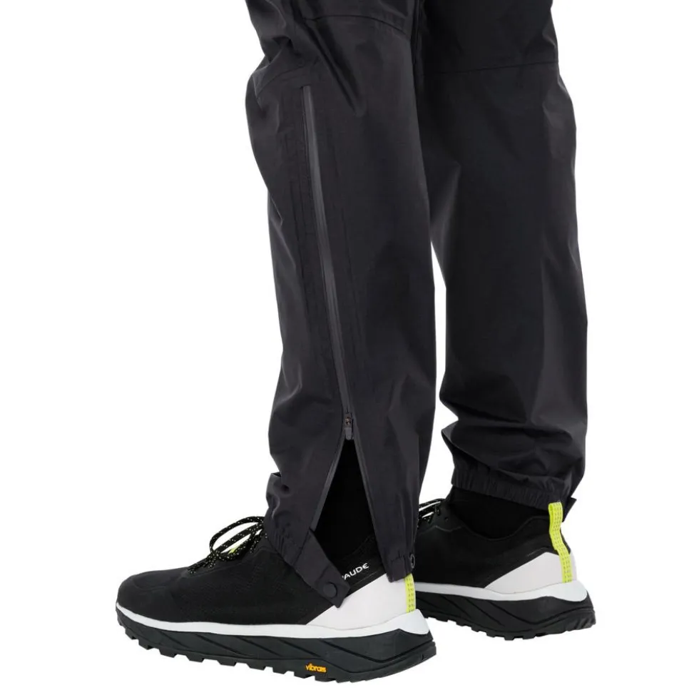 Pantaloni da trekking Vaude Scopi 2,5L Rain Pants Black