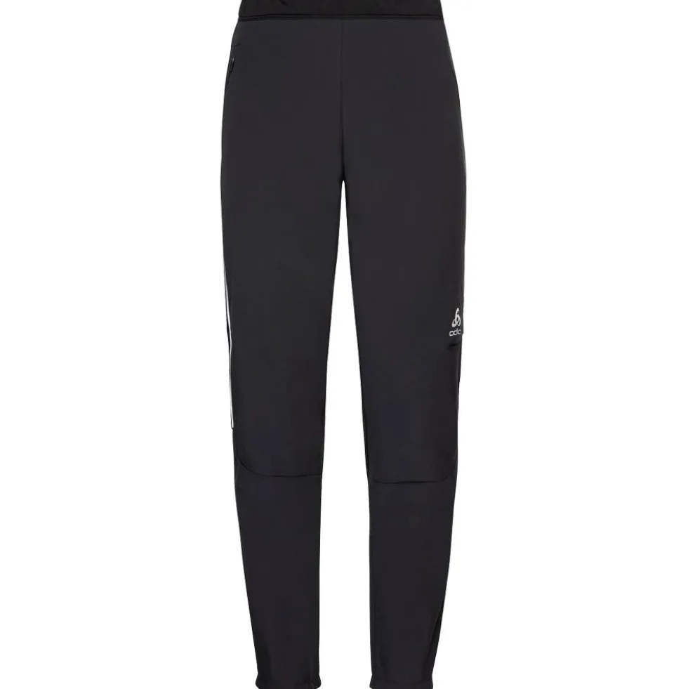 Pantaloni sci di fondo Odlo Engvik Pants Black Concrete Grey