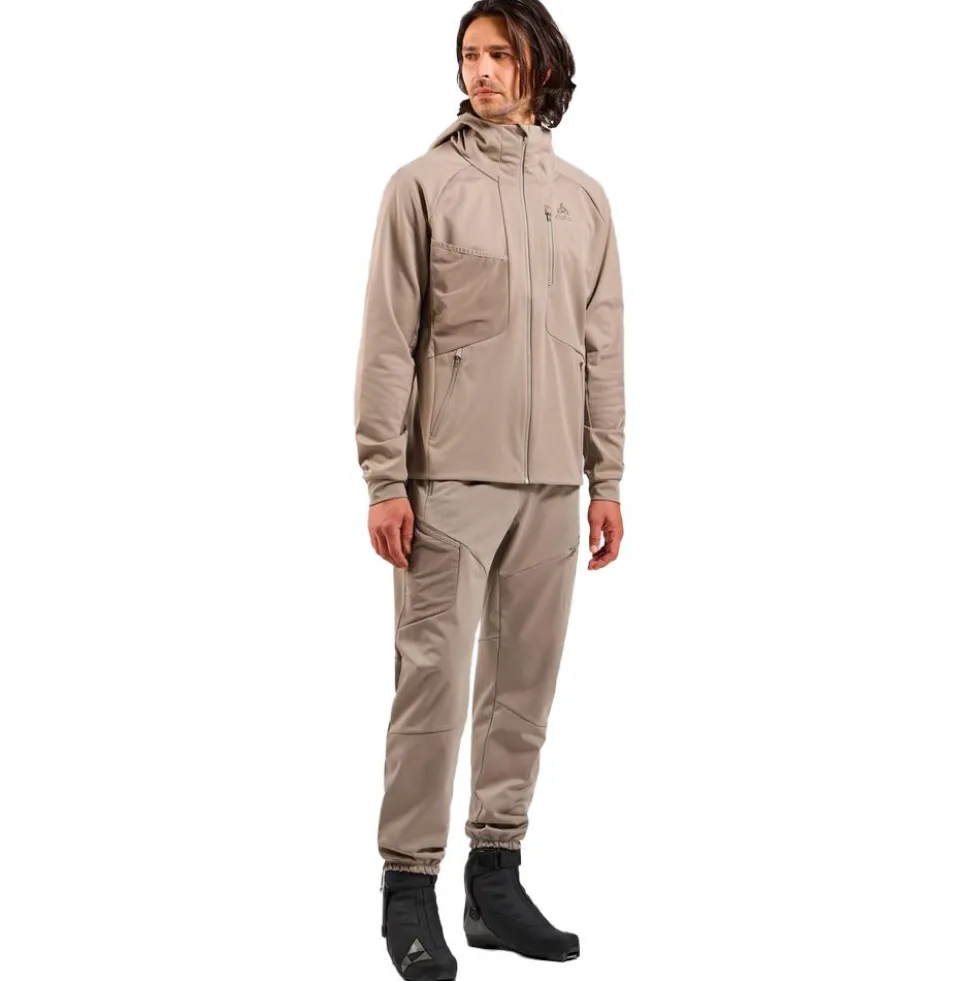 Pantaloni sci di fondo Odlo Zeroweight Windproof X Warm Pant Regular Length Cinder