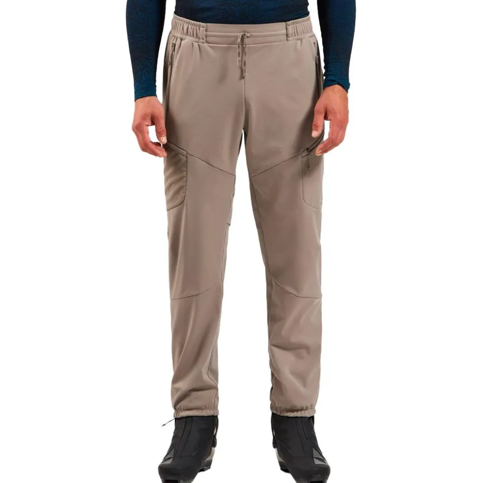 Pantaloni sci di fondo Odlo Zeroweight Windproof X Warm Pant Regular Length Cinder