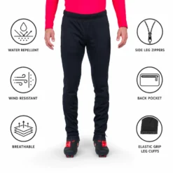 Pantaloni sci di fondo Rossignol Genetys Pant Black