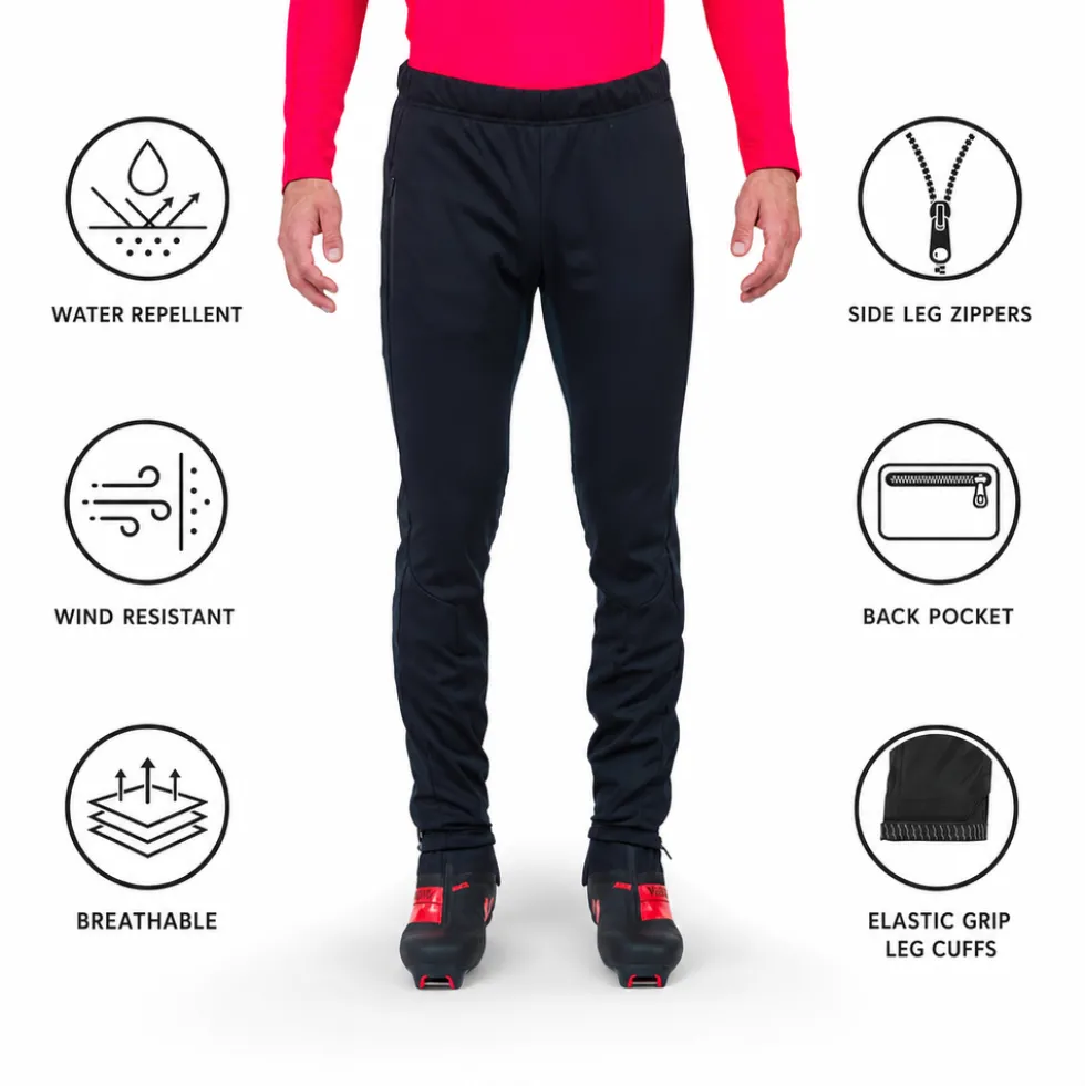 Pantaloni sci di fondo Rossignol Genetys Pant Black